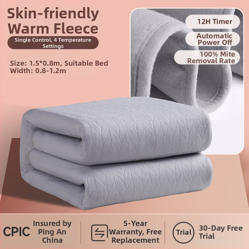 Pătură electrică Antarctic, stil Nordic, material nețesut, alimentare AC, greutate 1500 g