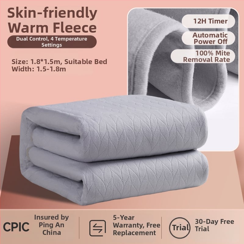 Pătură electrică Antarctic, stil Nordic, material nețesut, alimentare AC, greutate 1500 g