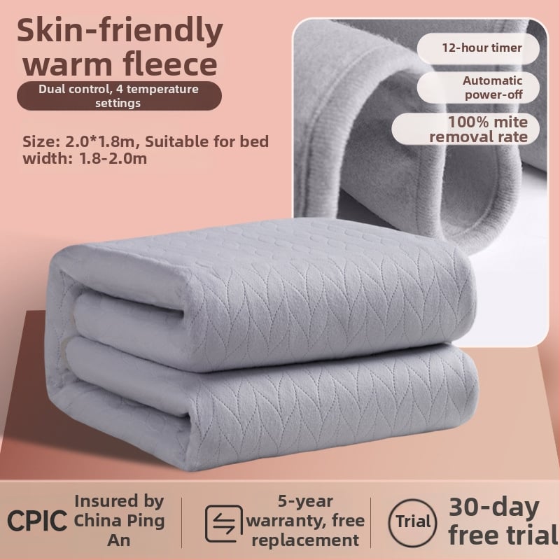 Pătură electrică Antarctic, stil Nordic, material nețesut, alimentare AC, greutate 1500 g