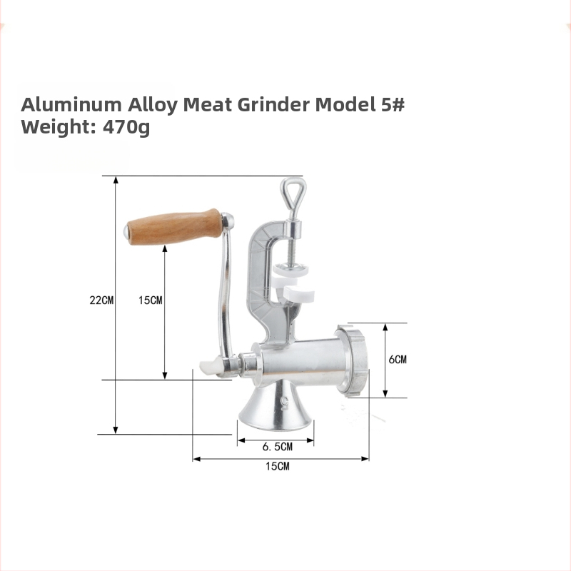 Ručni mesni mlinac od aluminijske legure i punjač kobasica