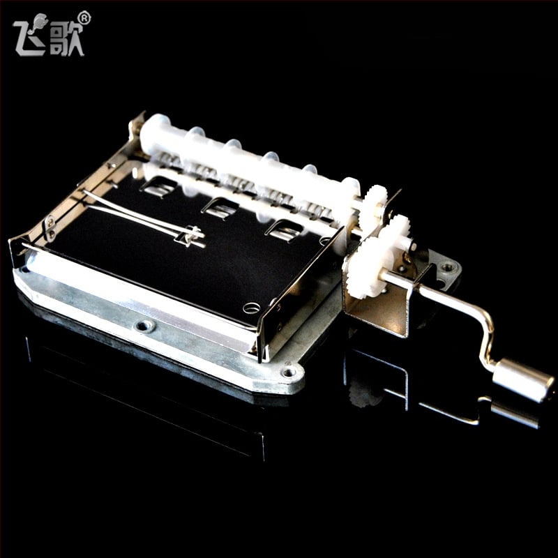 30-нотна DIY ръчна музикална кутия – механизъм с хартиена лента за ноти, комплект за сглобяване и ремонт, включва инструмент за пробиване на дупки