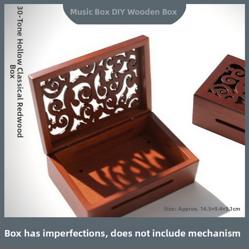 30-нотна DIY ръчна музикална кутия – механизъм с хартиена лента за ноти, комплект за сглобяване и ремонт, включва инструмент за пробиване на дупки