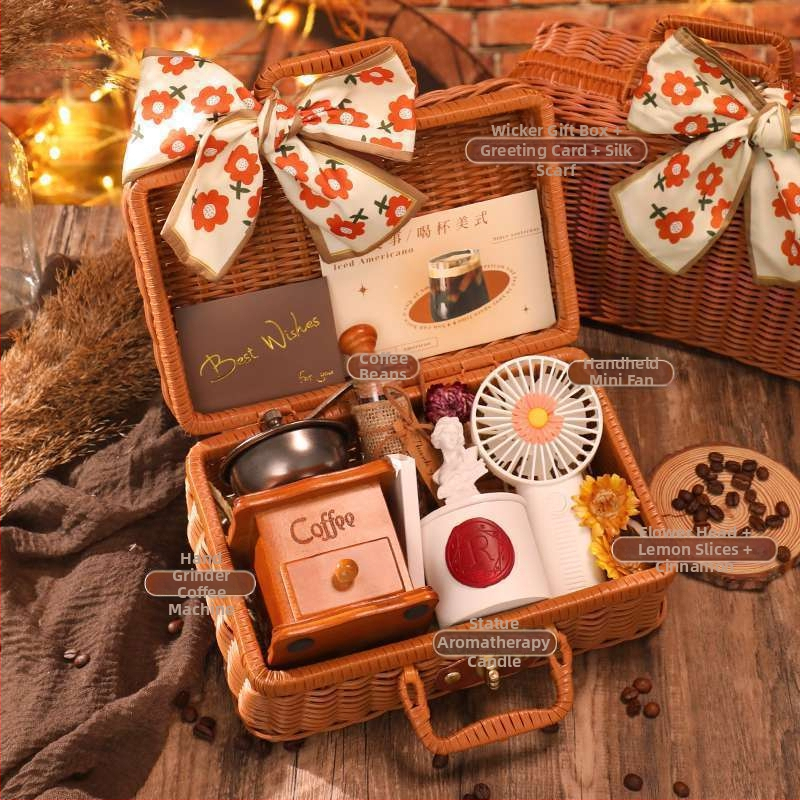 Ručný kávový mlynček a kávovar – všetko v jednom, prenosný domáci set (ručný, ručne poháňaný, všetko v jednom, prenosný, domáci)