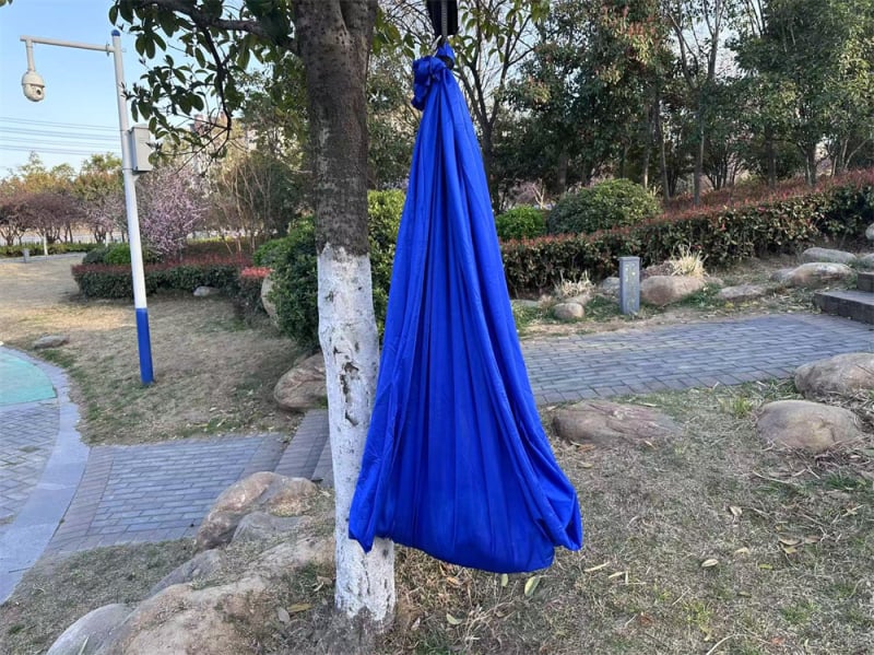 Dječji Hammock za unutarnju i vanjsku upotrebu — poliesterna površina, maksimalno opterećenje 150 kg, težina 0,8 kg, prilagodljivo, podrijetlo Anhui