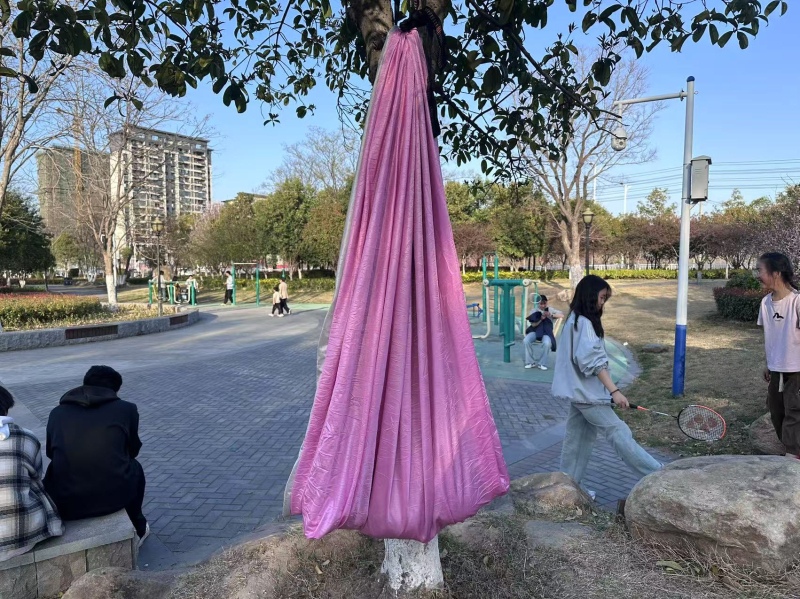 Dječji Hammock za unutarnju i vanjsku upotrebu — poliesterna površina, maksimalno opterećenje 150 kg, težina 0,8 kg, prilagodljivo, podrijetlo Anhui