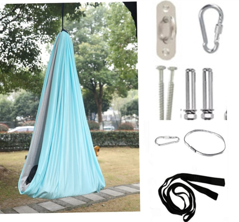 Dječji Hammock za unutarnju i vanjsku upotrebu — poliesterna površina, maksimalno opterećenje 150 kg, težina 0,8 kg, prilagodljivo, podrijetlo Anhui