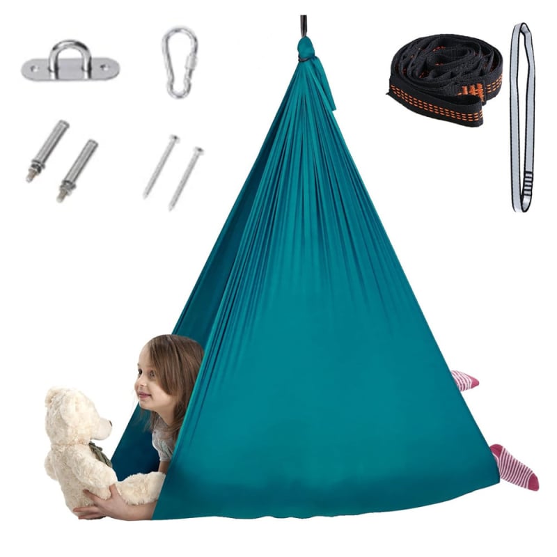 Dječji Hammock za unutarnju i vanjsku upotrebu — poliesterna površina, maksimalno opterećenje 150 kg, težina 0,8 kg, prilagodljivo, podrijetlo Anhui