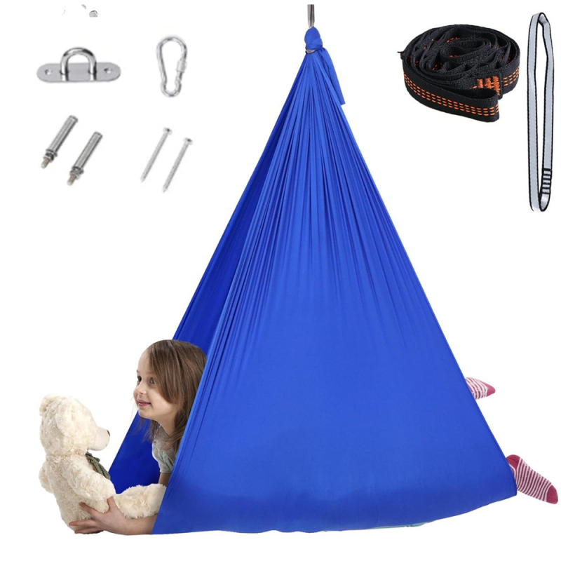 Dječji Hammock za unutarnju i vanjsku upotrebu — poliesterna površina, maksimalno opterećenje 150 kg, težina 0,8 kg, prilagodljivo, podrijetlo Anhui