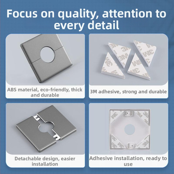 Plastový kryt dier vo stene | Značka Puxi | Model 86 | Kategória: Kryt rúry