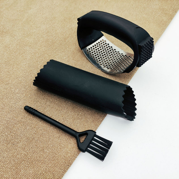 Πρέσα σκόρδου και μύλος τζίντζερ δύο σε ένα, χειροκίνητος, ανοξείδωτο ατσάλι 430, πολυλειτουργικός