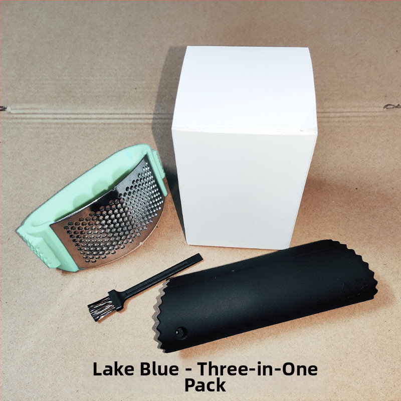 Πρέσα σκόρδου και μύλος τζίντζερ δύο σε ένα, χειροκίνητος, ανοξείδωτο ατσάλι 430, πολυλειτουργικός