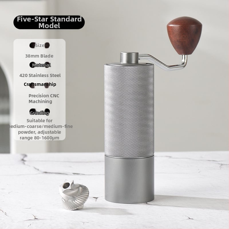 Χειροκίνητος κόφτης καφέ για οικιακή χρήση, Angmi, μοντέρνος μινιμαλιστικός σχεδιασμός, εκτυπωμένο λογότυπο, δυνατότητα παραμετροποίησης, κυκλοφόρησε το 2024