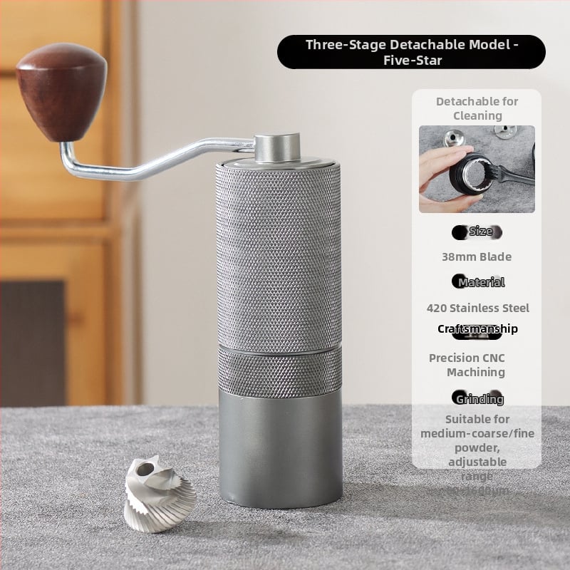 Χειροκίνητος κόφτης καφέ για οικιακή χρήση, Angmi, μοντέρνος μινιμαλιστικός σχεδιασμός, εκτυπωμένο λογότυπο, δυνατότητα παραμετροποίησης, κυκλοφόρησε το 2024