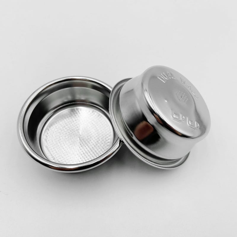 Φίλτρο εσπρέσο για 54mm portafilter – Ανοξείδωτος χάλυβας, φίλτρο διπλού στρώματος, διπλό και μονό κύπελλο αλεσμένου καφέ