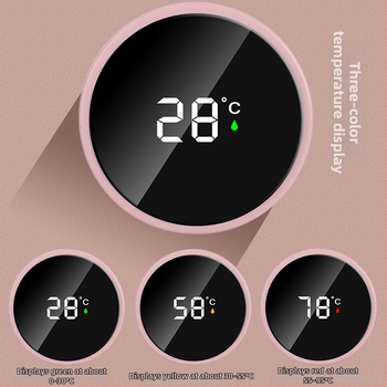 B42 Pametna izolacijska šalica s prikazom temperature, unutarnja 304 nehrđajući čelik, vanjska 201