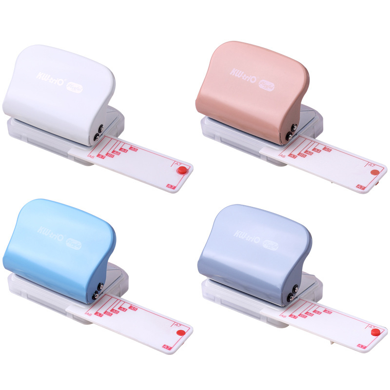 Kézi többlyukas lyukasztó papírhoz, 3/6/9 lyuk, 5 mm lyukátmérő, modell 99H3, KW-TRIO, 200 g