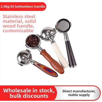 Cabpuccino Bottomless portafilter pre E61/Gemile/WEGA/Rocket 58mm, dizajn s dvoma uchami, odnímateľné súčasti, tlačené logo