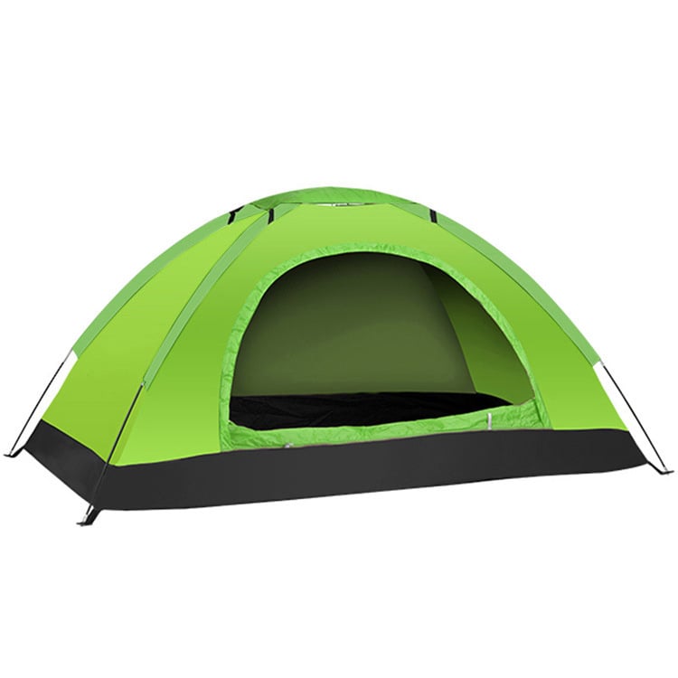 Палатка за къмпинг, еднослойна, за четири сезона; тегло 1200 г; външен водоустойчив слой 1000–1500 мм; дъно водоустойчиво 1500 мм