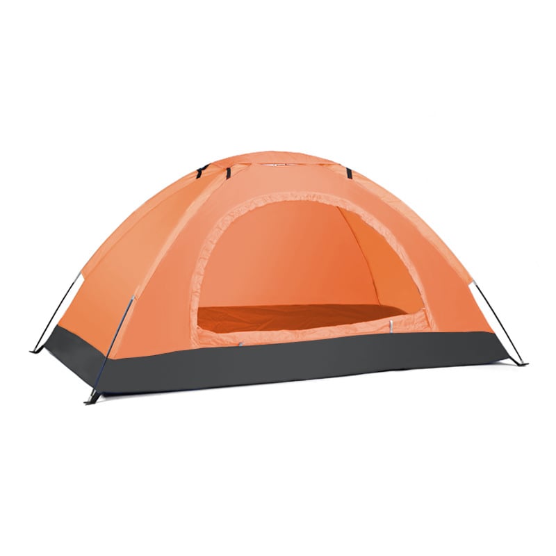 Палатка за къмпинг, еднослойна, за четири сезона; тегло 1200 г; външен водоустойчив слой 1000–1500 мм; дъно водоустойчиво 1500 мм