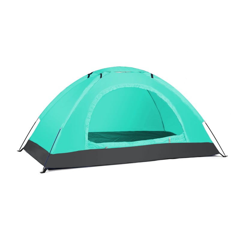 Палатка за къмпинг, еднослойна, за четири сезона; тегло 1200 г; външен водоустойчив слой 1000–1500 мм; дъно водоустойчиво 1500 мм