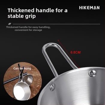 Къмпинг купа от 304 неръждаема стомана – преносима, изолационна, тегло 113–129 г, единична порция, модели LYW-400/LYW-600