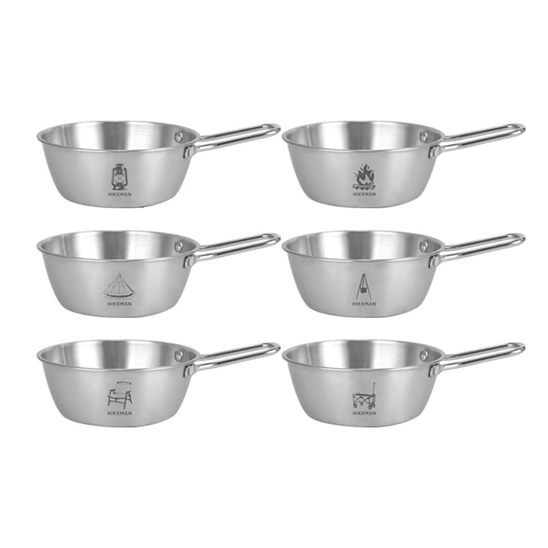 Къмпинг купа от 304 неръждаема стомана – преносима, изолационна, тегло 113–129 г, единична порция, модели LYW-400/LYW-600