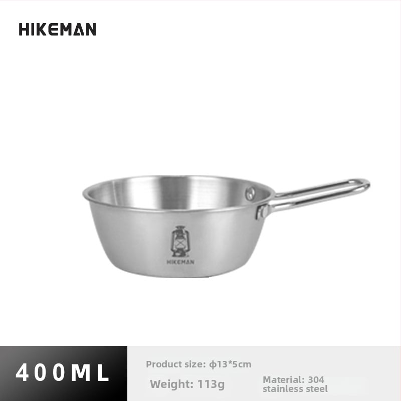 Къмпинг купа от 304 неръждаема стомана – преносима, изолационна, тегло 113–129 г, единична порция, модели LYW-400/LYW-600