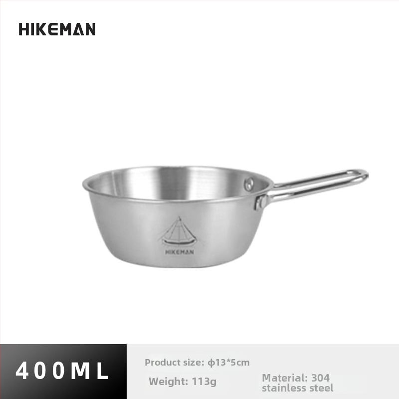 Къмпинг купа от 304 неръждаема стомана – преносима, изолационна, тегло 113–129 г, единична порция, модели LYW-400/LYW-600