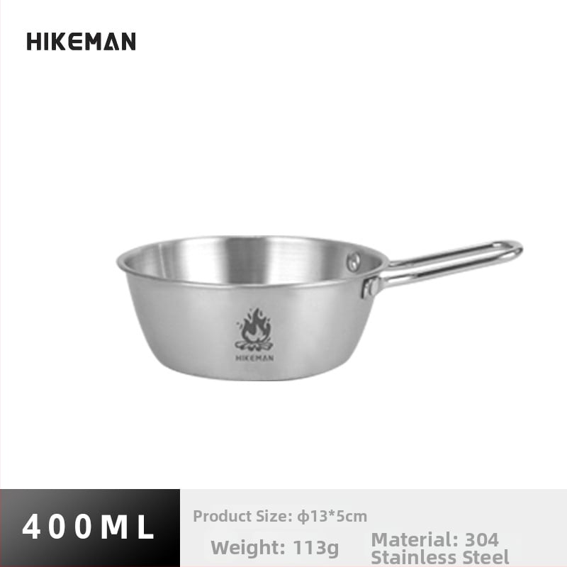 Къмпинг купа от 304 неръждаема стомана – преносима, изолационна, тегло 113–129 г, единична порция, модели LYW-400/LYW-600