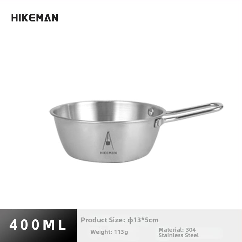 Къмпинг купа от 304 неръждаема стомана – преносима, изолационна, тегло 113–129 г, единична порция, модели LYW-400/LYW-600