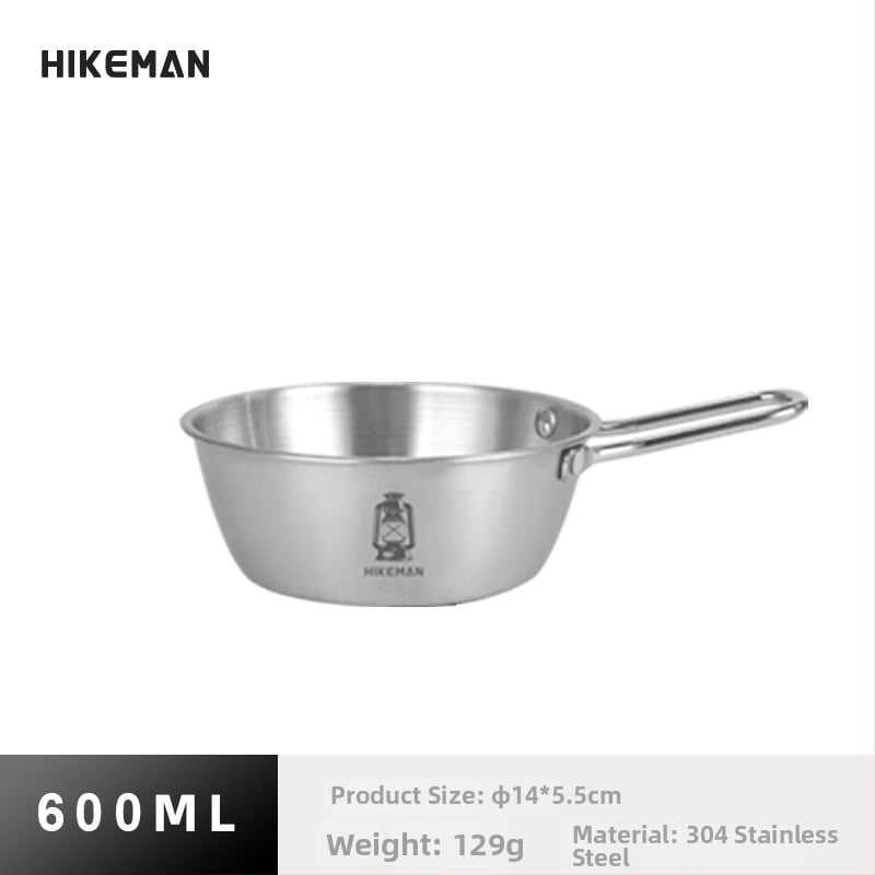 Къмпинг купа от 304 неръждаема стомана – преносима, изолационна, тегло 113–129 г, единична порция, модели LYW-400/LYW-600