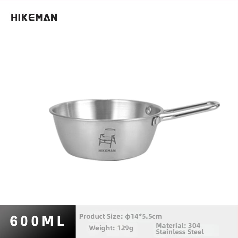 Къмпинг купа от 304 неръждаема стомана – преносима, изолационна, тегло 113–129 г, единична порция, модели LYW-400/LYW-600