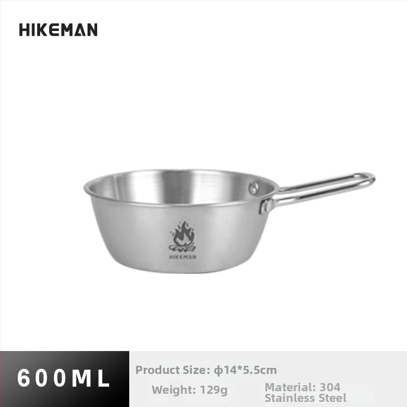 Къмпинг купа от 304 неръждаема стомана – преносима, изолационна, тегло 113–129 г, единична порция, модели LYW-400/LYW-600