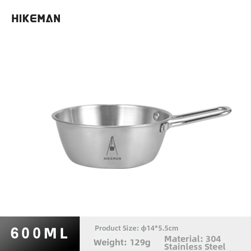 Къмпинг купа от 304 неръждаема стомана – преносима, изолационна, тегло 113–129 г, единична порция, модели LYW-400/LYW-600