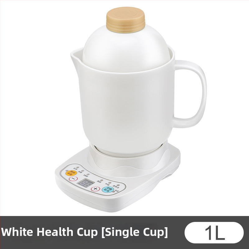 Ηλεκτρικό κεραμικό κύπελλο υγείας, θέρμανση πλαισίου, 360W, χωρητικότητα 0,6–1,0 L, προστασία από υπερθέρμανση, 1–2 μερίδες