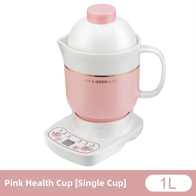 Ηλεκτρικό κεραμικό κύπελλο υγείας, θέρμανση πλαισίου, 360W, χωρητικότητα 0,6–1,0 L, προστασία από υπερθέρμανση, 1–2 μερίδες