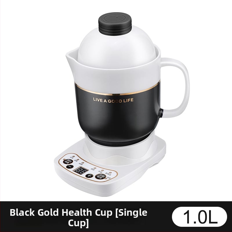 Ηλεκτρικό κεραμικό κύπελλο υγείας, θέρμανση πλαισίου, 360W, χωρητικότητα 0,6–1,0 L, προστασία από υπερθέρμανση, 1–2 μερίδες