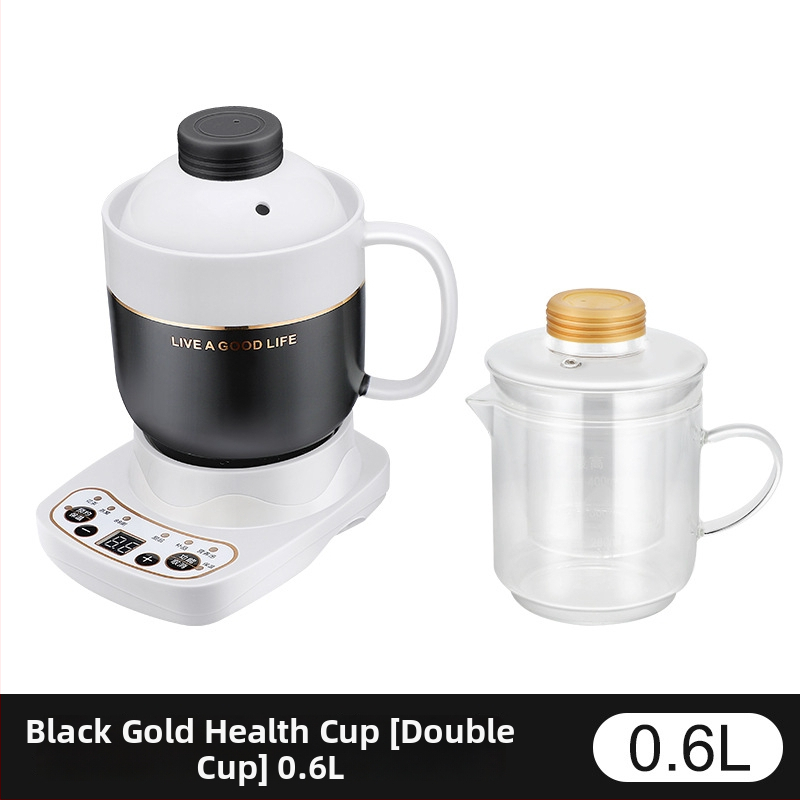 Ηλεκτρικό κεραμικό κύπελλο υγείας, θέρμανση πλαισίου, 360W, χωρητικότητα 0,6–1,0 L, προστασία από υπερθέρμανση, 1–2 μερίδες