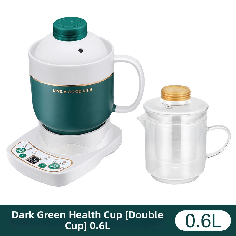 Ηλεκτρικό κεραμικό κύπελλο υγείας, θέρμανση πλαισίου, 360W, χωρητικότητα 0,6–1,0 L, προστασία από υπερθέρμανση, 1–2 μερίδες