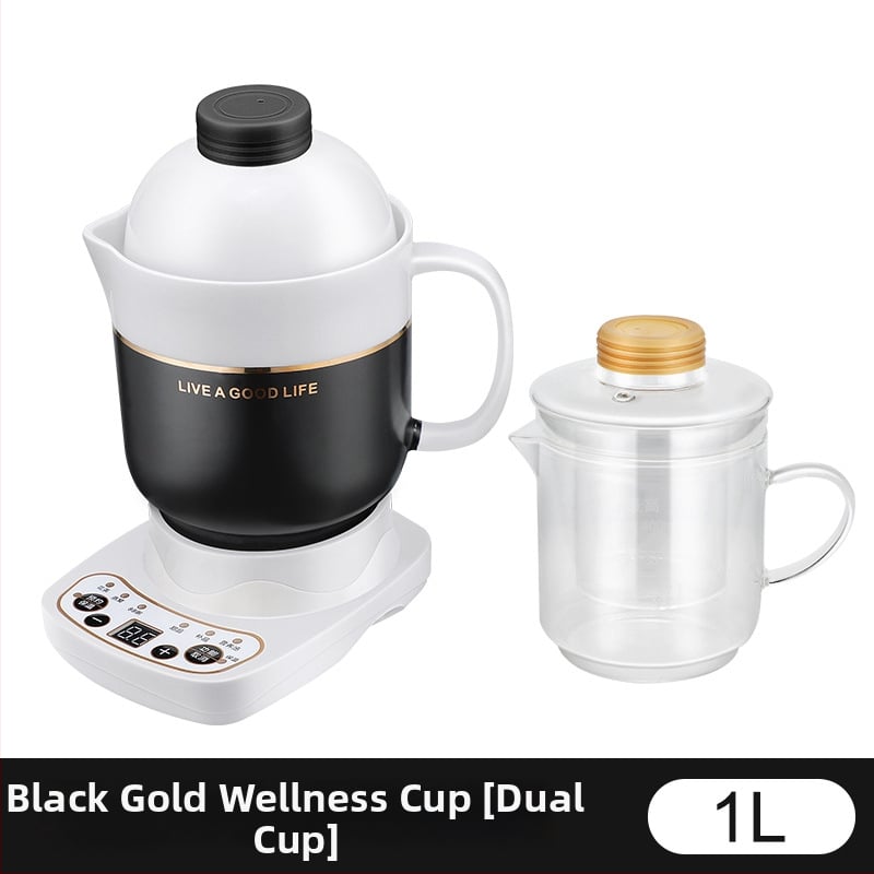 Ηλεκτρικό κεραμικό κύπελλο υγείας, θέρμανση πλαισίου, 360W, χωρητικότητα 0,6–1,0 L, προστασία από υπερθέρμανση, 1–2 μερίδες