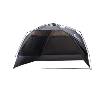 Kemping sátor integrált árnyékolóval és automatikus gyorsnyitással (Blackdog; Oxford anyag; vízállóság 1000; kerek forma)