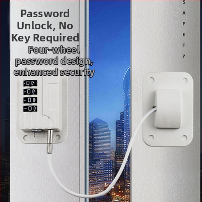 Dječje sigurnosno zaključavanje za prozor i ormarić, model 0339, od nehrđajućeg čelika 304, karbonskog čelika i PVC-a, za hladnjake, ladice i vrata ormara, moderno minimalistički stil.