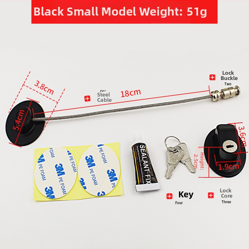 Dječje sigurnosno zaključavanje za prozor i ormarić, model 0339, od nehrđajućeg čelika 304, karbonskog čelika i PVC-a, za hladnjake, ladice i vrata ormara, moderno minimalistički stil.