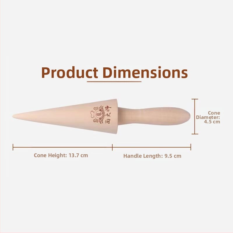 Ξύλινο καλούπι για ρολά αυγού και κώνους παγωτού – κωνικό σχήμα για τραγανό κέλυφος, οικιακή χρήση