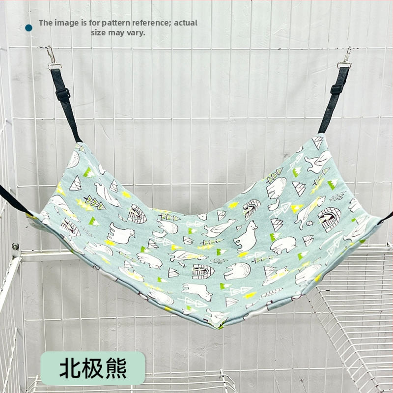 Hamac pentru pisici din material respirabil din bumbac-lină; pentru pisici; cuib/cușcă pentru animale de companie; Brand: Attachment Cow Fish