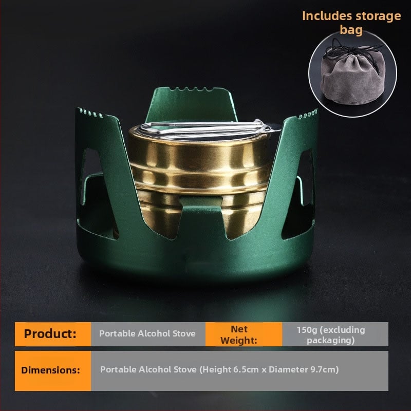 Портативен къмпинг комплект съдове за готвене, алуминиева сплав, за 3–5 човека, многофункционален (пържене/варене), възможност за печат на лого