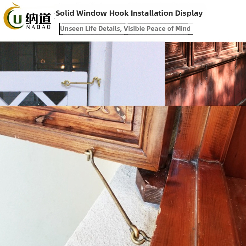 Kuka za vrata i prozore, od mesinga, vintage kineski stil, model T1403