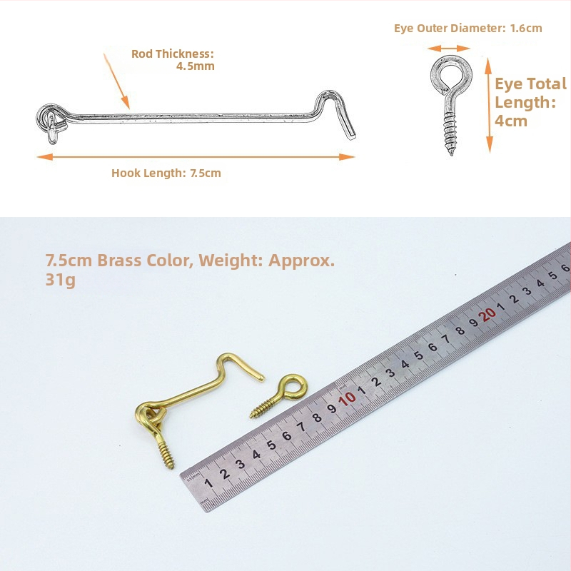 Kuka za vrata i prozore, od mesinga, vintage kineski stil, model T1403