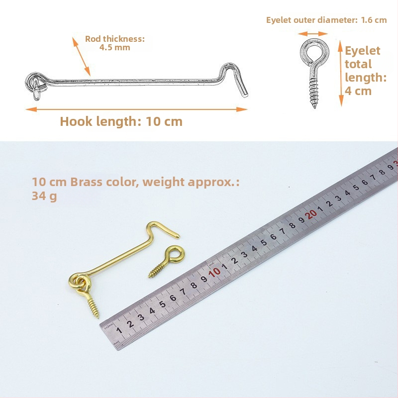 Kuka za vrata i prozore, od mesinga, vintage kineski stil, model T1403