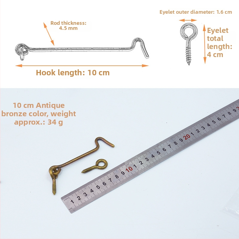 Kuka za vrata i prozore, od mesinga, vintage kineski stil, model T1403